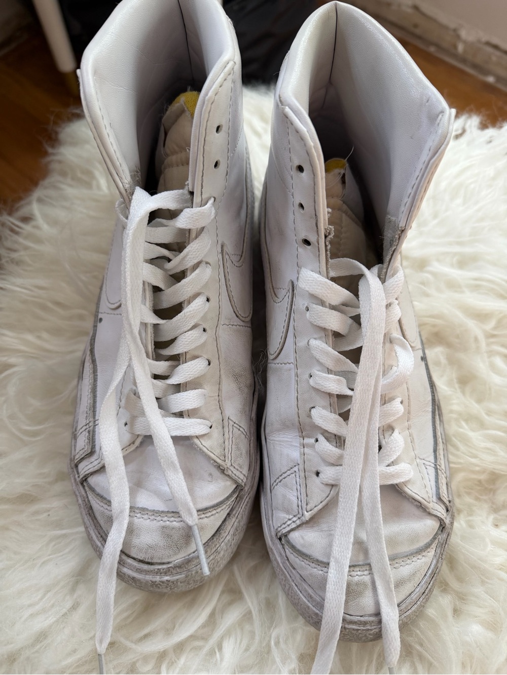 Nike White High-Top Sneakers